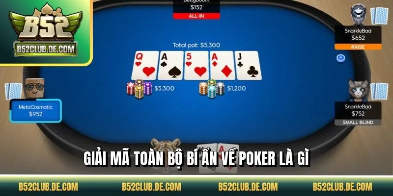 Giải mã toàn bộ bí ẩn về Poker là gì